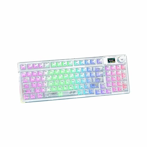 OUSEITECH F98pro �Q�[�~���O�L�[�{�[�h �����L�[�{�[�h �z�b�g�X���b�v���J�j�J���L�[�{�[�h �e���L�[ ���C�����X �s���N �����L�[�L���b�v RGB�o�b�N���C�g 95�L�[ Android/OS/Mac/Windows�Ή� BT5.0/2.4G
