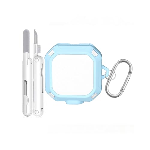 Galaxy Buds4/Galaxy Buds4 Pro �P�[�X CASE �J�o�[ �𑕒������܂܁A�[�d�^�C�v�\�ł� �J���r�i�t�� �N���[�i�[�y���t��(�u���[�z���C�g)