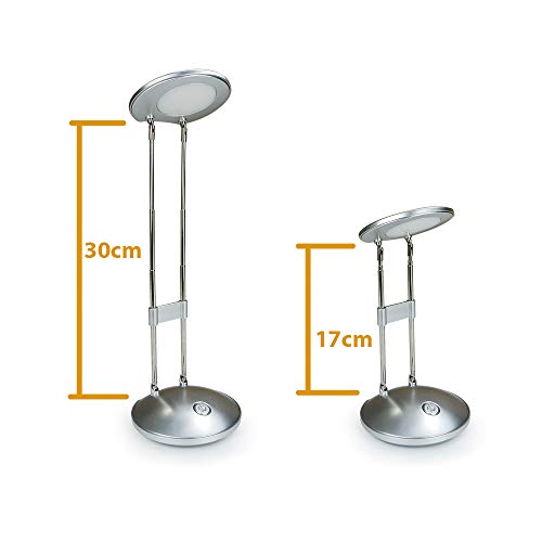 LED Schreibtischlampe, DA LIGHT 3000K Warmweiß LED Tischlampe, 3.6W Nachttisch Leselampe mit Einziehbare Halterungen… – Bild 8