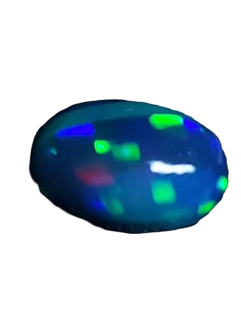 Opale éthiopienne noire AAA cabochon multicolore haut de gamme 13x9 mm