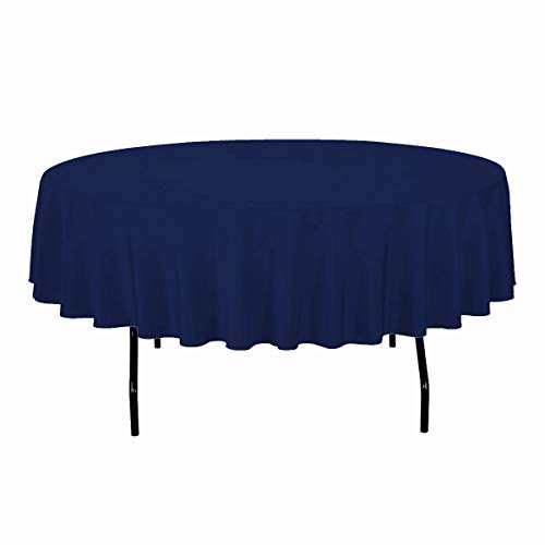Table mate usa navy blue plastic table cloth heavy duty disposabl…
