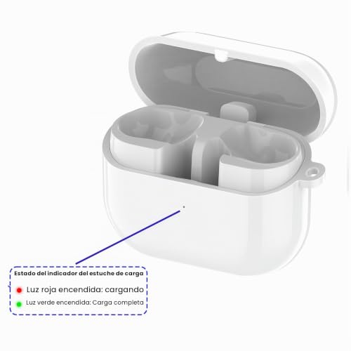 Accesorios para auriculares bluetooth caja de carga compatible con Galaxy Buds 3 Pro blanco 5