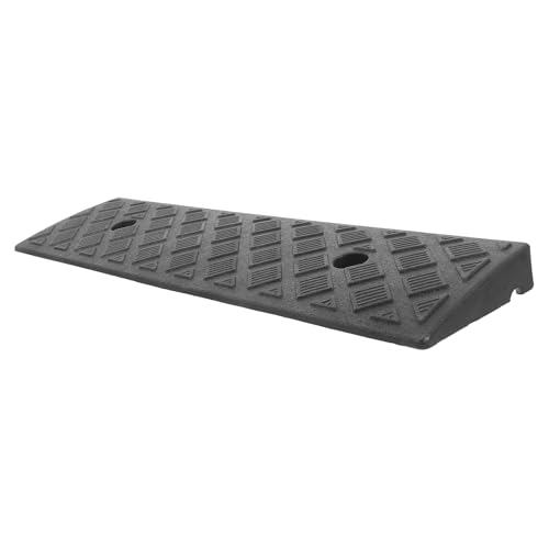 HEALEEP Rampa para Coche de Plástico Resistente para Umbral de Puerta, Diseño Versátil para Uso en Interiores y Exteriores, Adecuado para Entradas y Robot Barredor