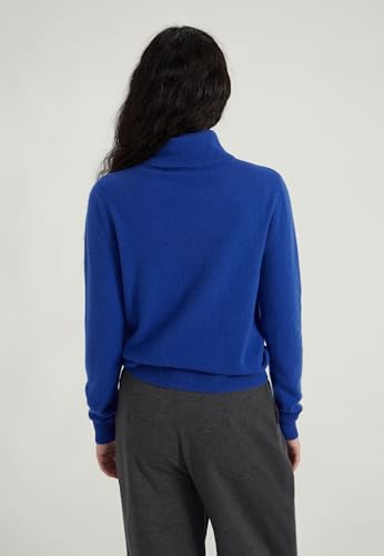 Image of Style & Republic Women's 100% Cashmere Slim Turtleneck Pullover Sweater | Classic Fit, Premium Knit Jumper, Ultra Soft Feel, Lightweight Warmth, Naturally Breathe, Easy Layering, Autumn Winter Spring