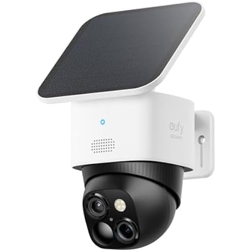 eufy Security SoloCam S340, 3K Dual-Lens Solar Security Camera