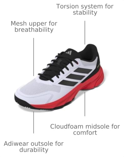 Image of adidas Mens Courtjam Control 3 Tennis Sneakers Shoes - Blue