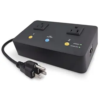 MSNSwitch2 Internet Enabled IP Remote Power Switch with Reboot - Control via Smartphone App, Cloud Service, Web Browser or API - 2 Independent AC Power Outlets (Model UIS-722b)