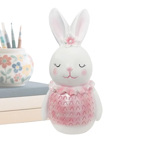 Décoration printanière animaux et statuette de lapin pour bibliothèque - 2