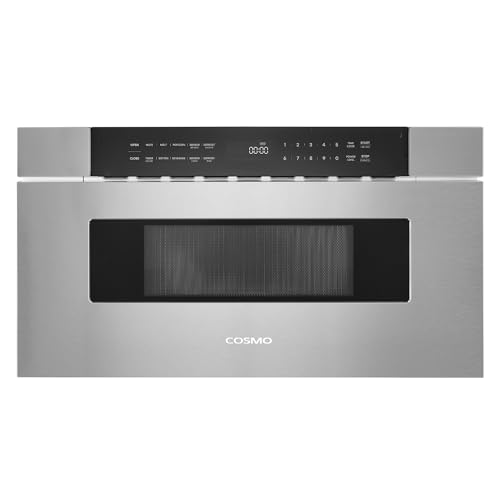 COSMO COS-MWD3012NHSS 30 in. Haven Collection 1.2 cu. ft. Built-in Microwave Drawer, Presets, Touch Controls, Defrosting Rack, Stainless Steel