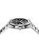 Imagen de SAPPHERO Relojes para Hombre Acero Inoxidable Cuarzo Reloj de Hombres Resistente al Agua con Fecha de Estilo Moderno y Ejecutivo Hombre Correa Sliver Cara Negra