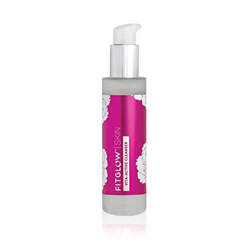 Fitglow Beauty Vita Active Gel Cleanser - Vegan & Organic Face Wash with Vitamin C & Rose (120ml)