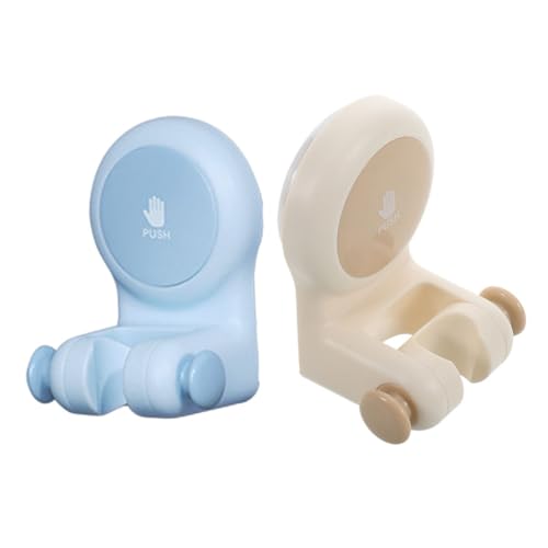 EXAOMBLE 2 Piezas Soporte De Ducha Montar Soporte De Montaje En Pared Poseedor Titular Universal Soporte De Succión Titular De La Cabeza De Ducha Mango De Ducha Soporte Ventosa El Plastico
