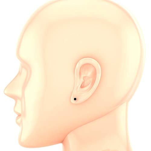 Natural Round Black Diamond Earrings 14K Solid Gold for women-mens Diamond studs2