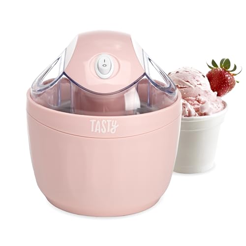 Tasty Mini Ice Cream Maker, Make Ice Cream, Sorbet, Frozen Yogurt, Gelato, Desserts, Quick Results, Pink