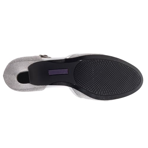 David Tate Womens Fantastic Glitter Leather Ankle Strap3