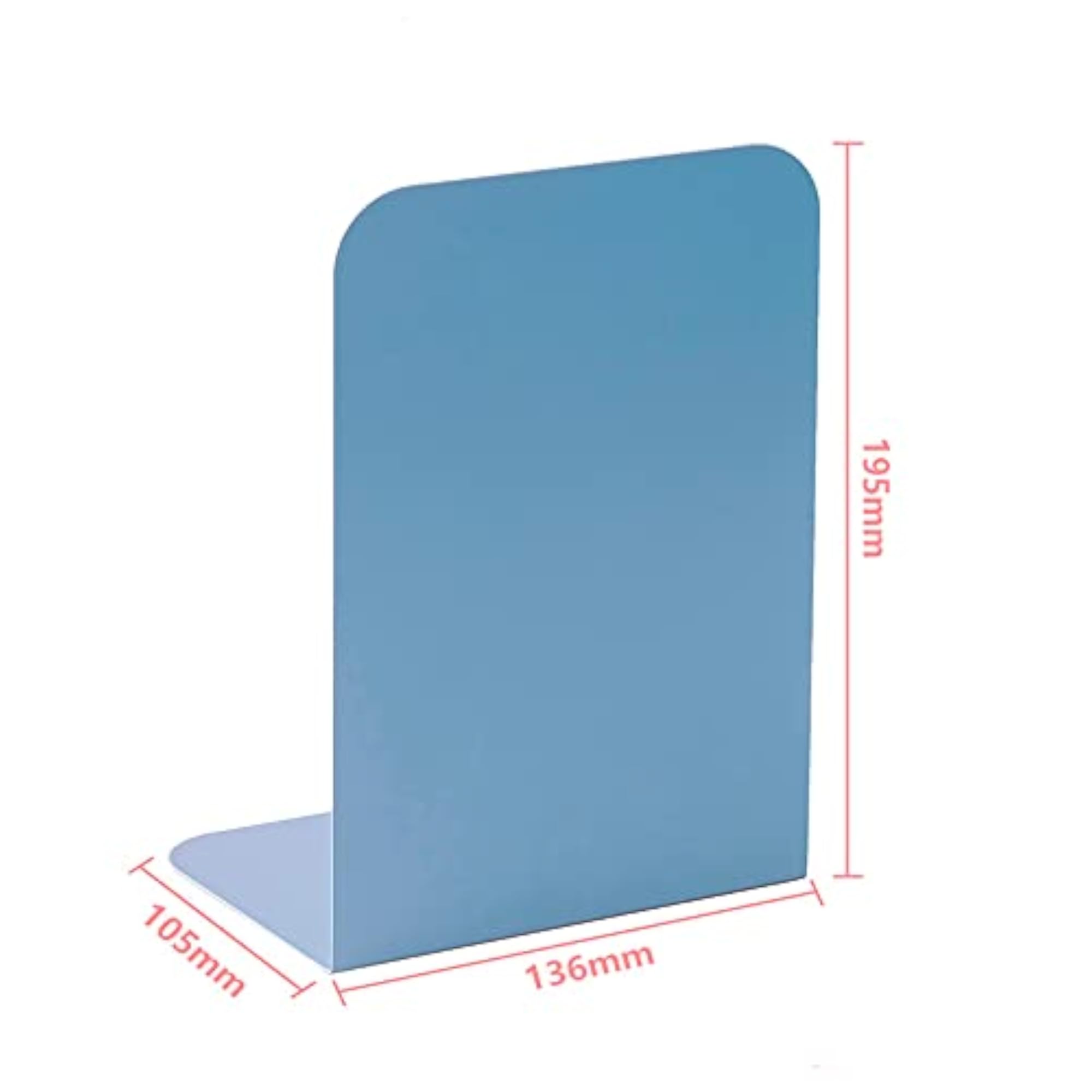 Heavy Metal Non-Skid Decorative Bookends, 2 Pieces