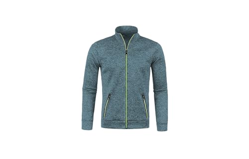 Men's Cardigan Sweaters Casual Knitted Stand Collar Slim Fit Sweaters with Pockets