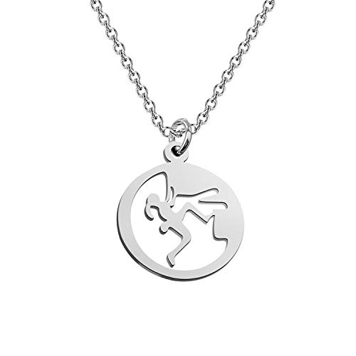 FUSTMW Climber Necklace Gift Climbing Necklace for Girls Climbing Lovers Gifts Climbing Pendant Jewelry2