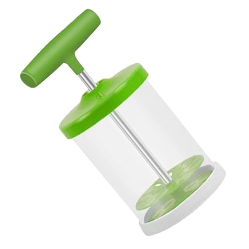 HOOWIFFY Espumador de Leche Manual Verde, Batidora de Leche Doméstica Jarra para Batir Huevos, Espumador de Crema para Pasteles Casero, Utensilio Práctico para Café y Hornear en Casa