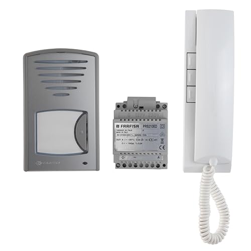 Pulsantiera esterna compatta e resistente con grado di protezione IP44, placca frontale in alluminio anodizzato e cartellino portanome retroilluminato a LED bianchi