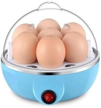 Weltime Stainless Steel 7 Egg Cooker, Egg Boiler, Egg Poacher Electric, Egg Steamer, Egg Boiler Electric Automatic Off for Steaming, Cooking, Boiling and Frying Egg Boiler with Egg Tray (Multicolor)