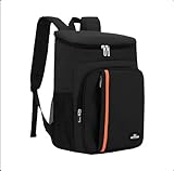 Mochila Térmica 23L Cooler Bag Multiuso Isolamento Térmico Alta Eficiência Alças Ajustáveis e Acolchoadas Design Moderno e Discreto (Preto)