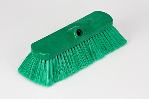 Image of SPARTA 41278EC09 Flo-Thru Plastic Wall Scrub Brush, Equipment Brush With Soft Nylex Bristles For Industrial Kitchens, Hospitals, Commercial Cleaning, 4 Inches, Green