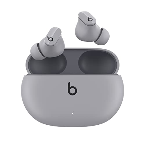 Beats Studio Buds – ノイズキャンセリング機能付き完全ワイヤレスインイヤーヘッドフォン – 耐汗性 Bluetooth ヘッドフォン、Apple および Android と互換性あり – ムーングレー