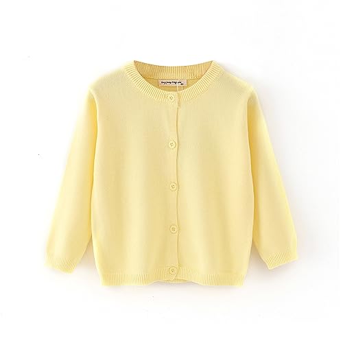 Baby Toddler Girls Boys Sweater Cardigan Thin Long Sleeve Button Down Solid Knit Cardigan School Uniforms 1-6t