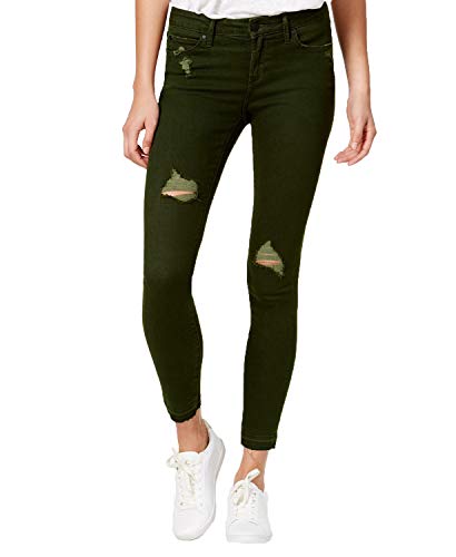 Articles of Society Womens Sarah Distressed Raw Hem Ankle Jeans Green 27
