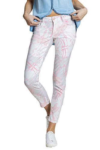 BlueFire Chloe Skinny Dragonfly Satén Verde 28W x 29L