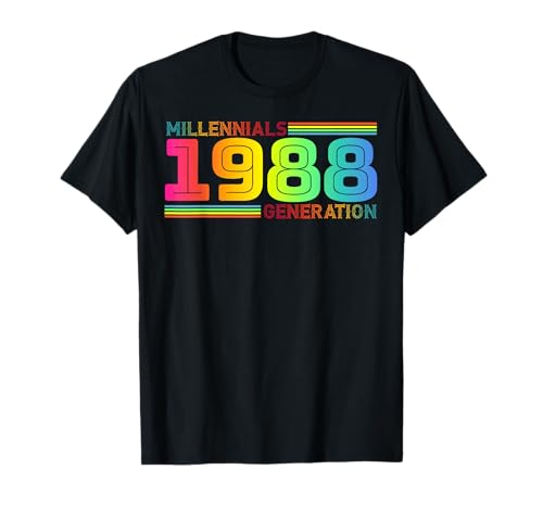 Millennials Generation 1988 Design for Millennials Birthday T-Shirt