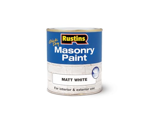 Rustins MASPW500 Masonry Paint White 500ml, 500