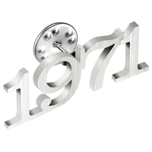 Image of AMITER Birth Year Lapel Pin, 1970-2025 Enamel Brooch Pins Tie Tacks for Men & Women Birthday, Graduation, Anniversary