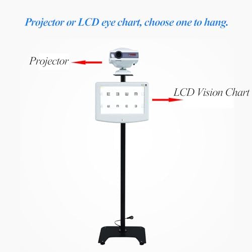 Soporte de suelo para tabla ocular LCD y proyector de oftalmología con base metálica 7
