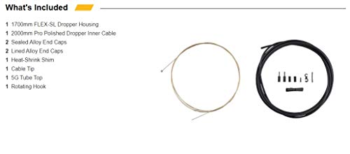 Jagwire Pro Dropper Complete Adult Unisex Kit, Black, One Size #TOP3