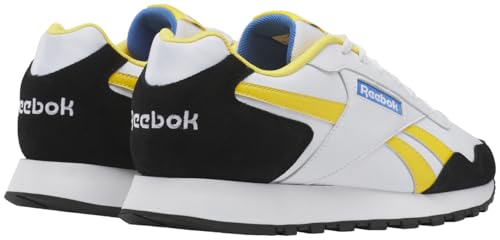 Reebok Unisex Glide Sneaker, White/Classic Yellow/Vector Red, 11.5 US Men3