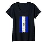 Photo Gallery donna bandiera salvadoregno distressed verticale - el salvador maglietta con collo a v Photo Gallery donna bandiera salvadoregno distressed verticale - el salvador maglietta con collo a v