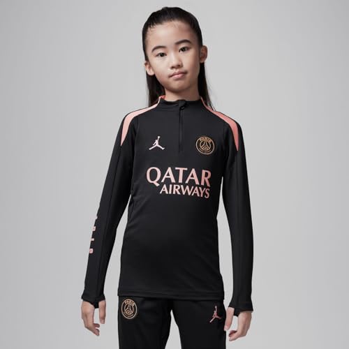 Tercera Equipación Strike París Saint-Germain Camiseta De Fútbol De Entrenamiento Jordan Dri-Fit - Niño/A, Black/Rust Pink/Rust Pink, FQ2638-013, S