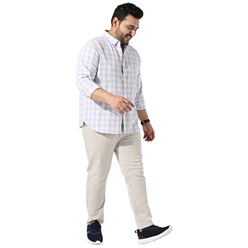 Image of Instafab Plus Men's Button Up Regular Fit Shirt for Casual Wear Modern Clothing Shirt Crafted with Regular Sleeve, Comfort Fit & High-Performance for Everyday Wear
