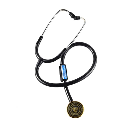 Image of Acoustic Stethoscope | Lightweight Aluminium Chest Piece with Flexible Jointless Tube & Soft Sealing Ear Knobs for Doctors and Medical Students (Diamond)
