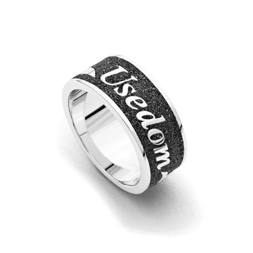 Bague sable de plage Dur Usedom en argent sterling 925 T58