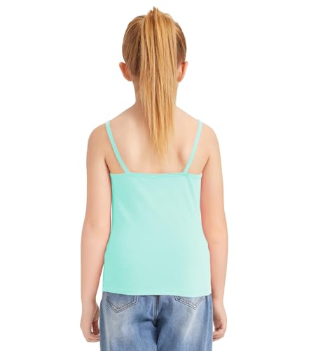 Image of Dreammonkey Girl's Full Sleeveless Camisole Tank Tops Kids Comfort Breathable Dance Tank Tops(Ages 2T-14Years)
