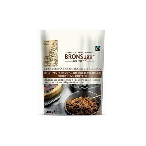 Bronsugar | Azúcar Muscovado de Comercio Justo de Mauricio | American Brown Sugar con Tonos de Regaliz | Azúcar moreno 1 paquete de 400 g