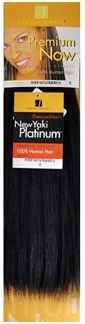 Sensationnel Premium Now 100% Human Hair Yaky Weave Color: 10"#27