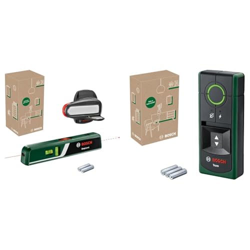 Bosch Niveau laser à bulle EasyLevel avec support mural & Bosch détecteur Truvo 2ème génération