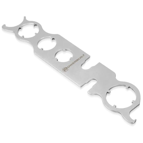 Powerbuilt 2-in-1 Antenna Wrench – Multi-Size Antenna Bezel Nut &