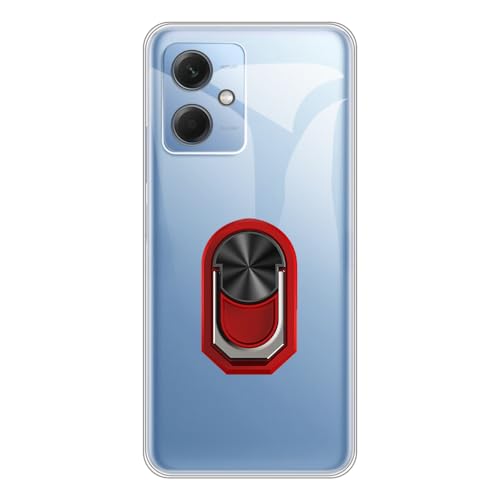 UOGNADGD �t���L�V�u���P�[�X + �����O�z���_�[ Xiaomi Redmi Note 12 5G China �Ƃ̌݊������� �ϏՌ��J�o�[���}�O�l�b�g�����J�X�^�C���X�^���h (�N���A+���b�h�����O)