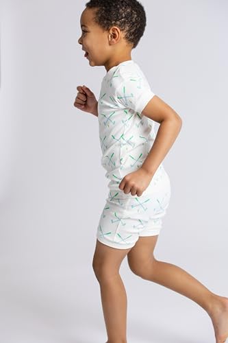 Image of monica + andy unisex-baby Organic Two-piece Shorty Pajama Set