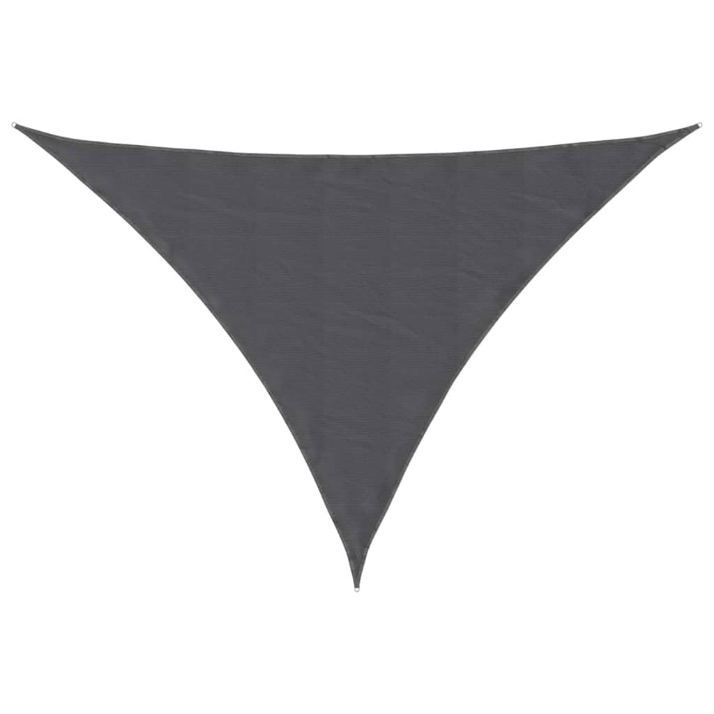 vidaXL Sunshade Sail Lawn Garden Outdoor Sunshade Balcony Sun Sail Tarp Sunscreen Patio Shade Canopy Oxford Fabric Triangular 3x4x4 m Anthracite — image 1